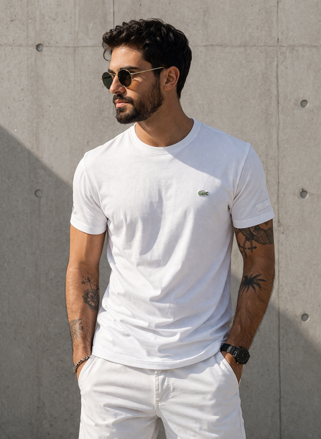 Tshirts Lacoste Blaco