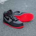 Air force mid cinza negras y rojas