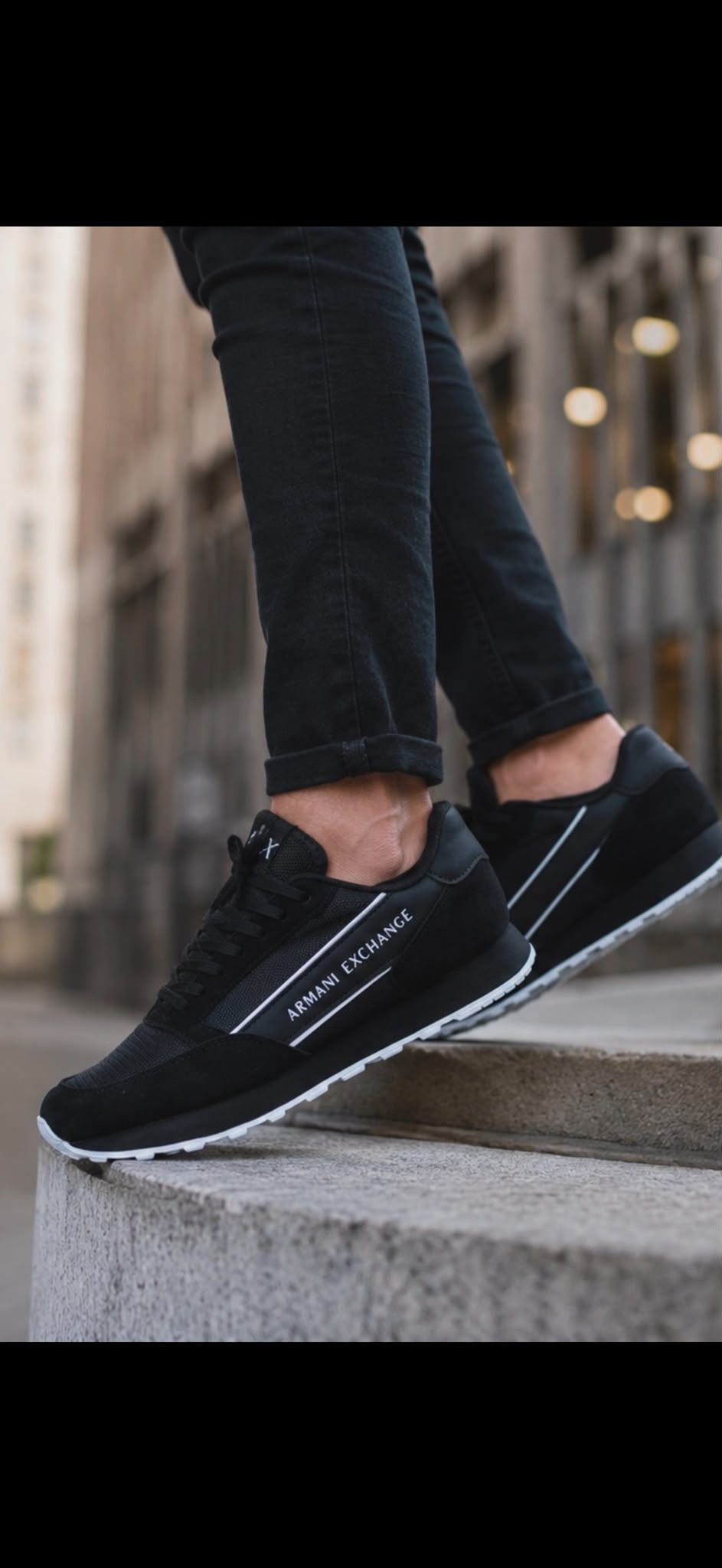 Armani Exchange Runner Negro