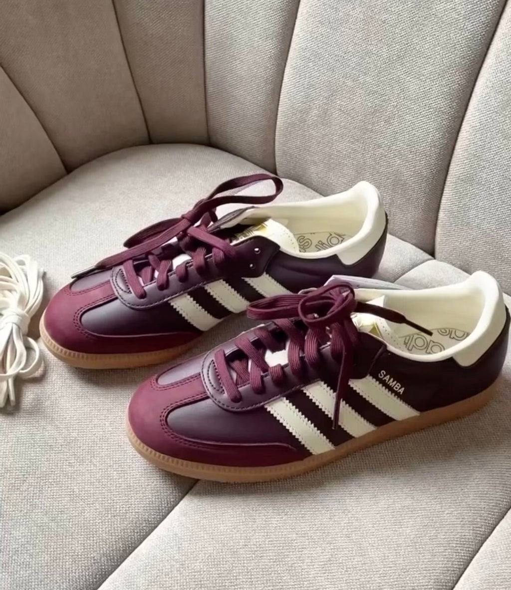 Adidas Samba Bordo y Blanco