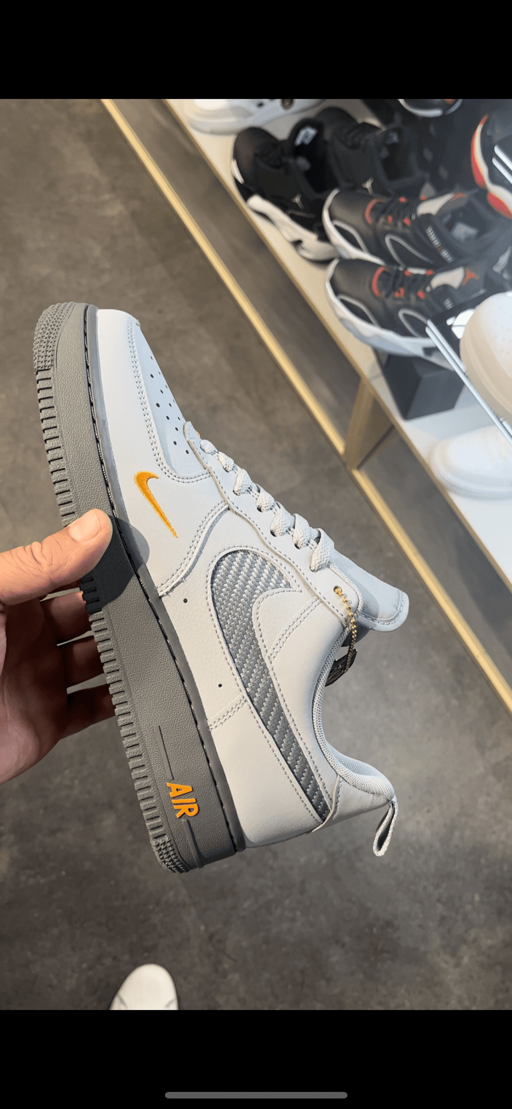 Air Force One gris Naranja