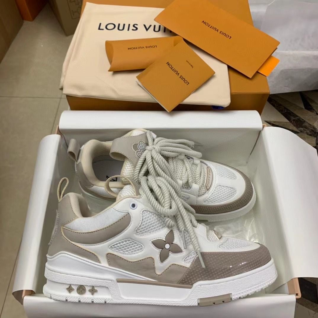 LV Skate Blanco y Bege