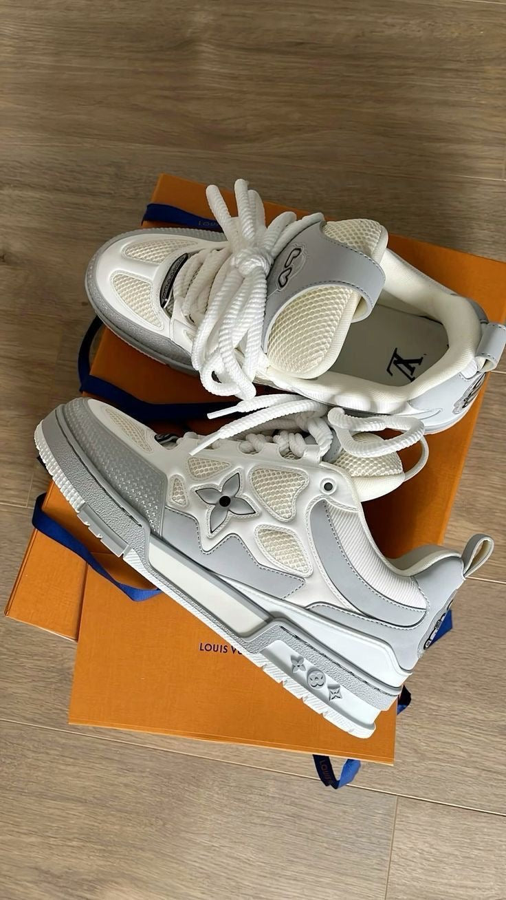 LV Skate Blanco y Gris
